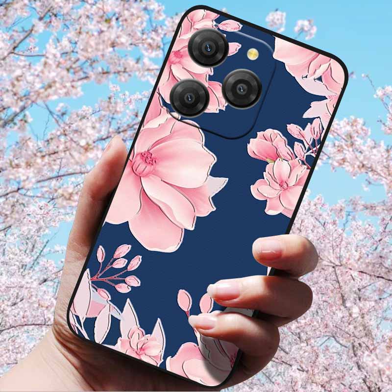 For Blackview Shark 9 5G Cases 3D Relief Flower Emboss Soft Silicone For Blackview Shark 9 5G 3D Cartoon Back Cover Cases Shark9