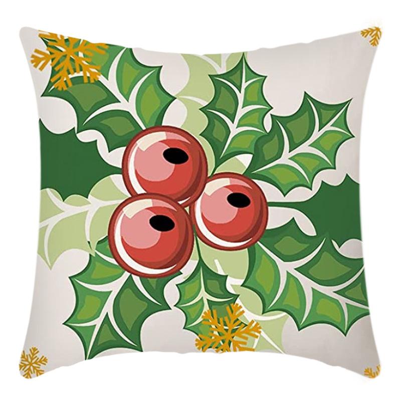 Christmas Pillow Case Printed Living Room Sofa Bedroom Pillow Case Christmas Pillow Case Printed