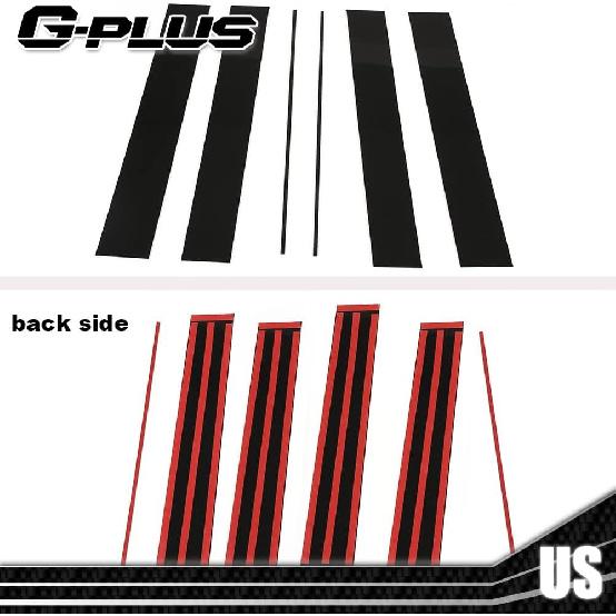 G-PLUS Exterior Pillar Moulding Trim Cladding Under Fuel Door Trim Left Driver Side Compatible with Ford Transit (Gas Engine Only) 150 250 350 05-10 Honda Odyssey