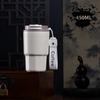 Compact Ceramic-Lined Coffee Thermos for Women - Stylish Stainless Steel Insulated Cup