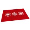Christmas Bathroom Rug Xmas Snowflake Door Mat Flannel Floor Mat Absorbent