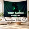 Arazzo da Parete con Nome Personalizzato, Arazzo Decorativo Sfondo The Weeknd per Dormitorio Casa