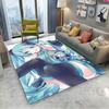 Alfombra 3D de Anime H-Hatsune V-Vocaloid Kawaii Girls para Decoración de Habitación Hogar Niños Regalo Puerta Alfombra para Zona Infantil Felpudo Antideslizante