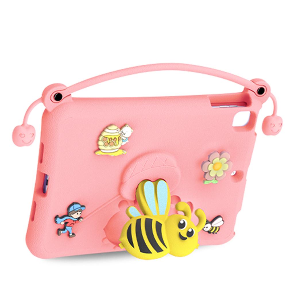 Étui de Protection en EVA Motif Abeille pour iPad Pro 9.7 Pouces Air 1 2 Protecteur antichoc avec Support Rose