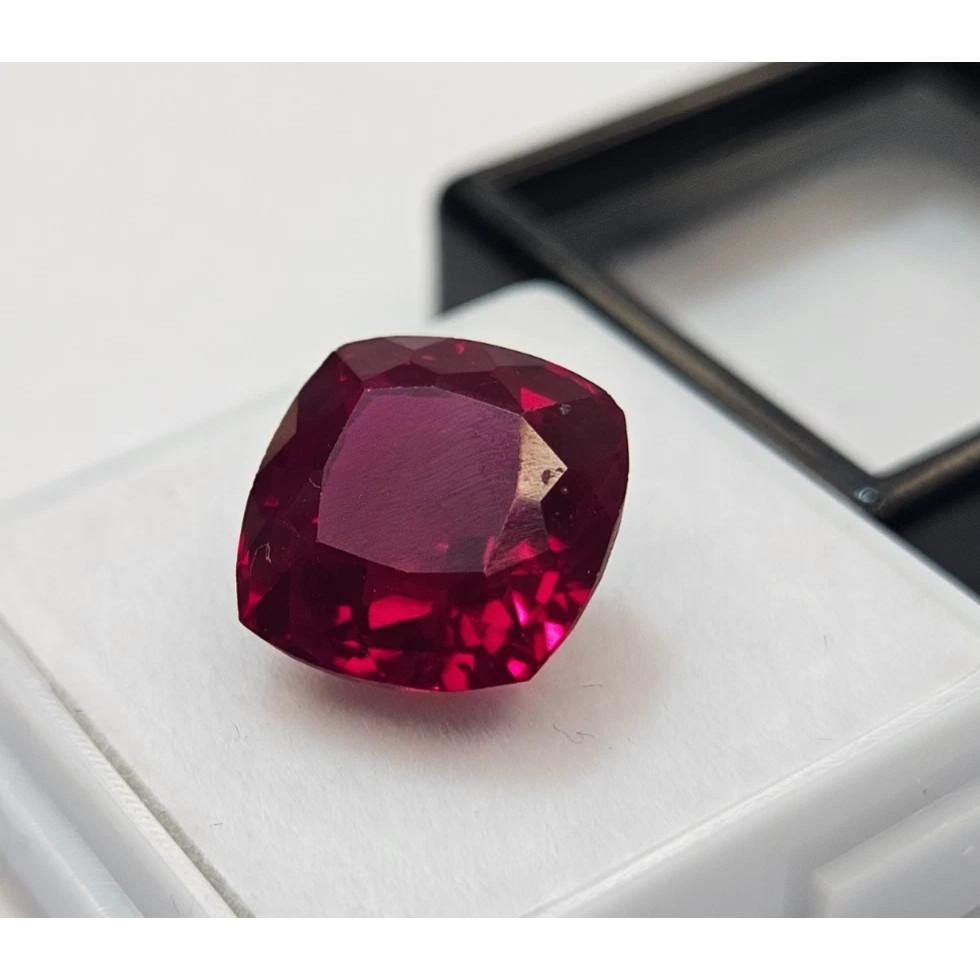 Mozambique Red Ruby Cushion Cut 10-11 Ct Stunning Certified Loose Gemstone