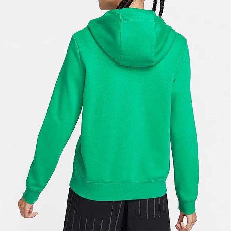 Nike Solid Color Outdoor Casual Sports Zip-Up Hoodie Women Hoodies Green DQ5472-324