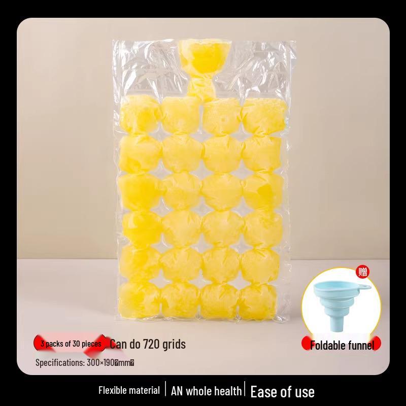 Självtätande Engångs Isförpackningsform - Ätbar Passionsfrukt Isbitspåse
