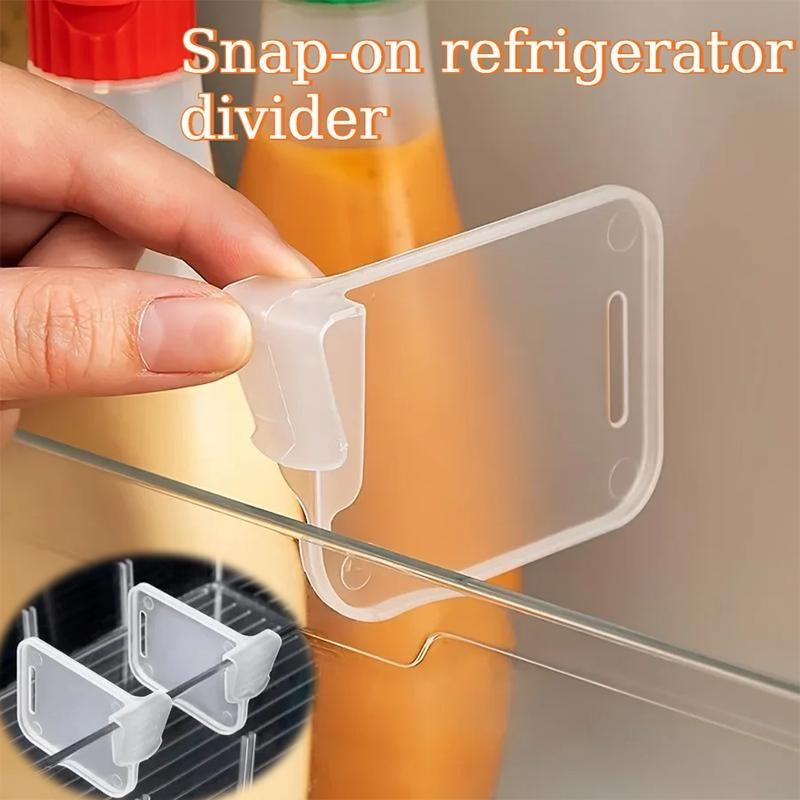 Nastavitelná papírová přepážka do lednice víceúčelová svorka úložný regál modulární přepážka do lednice organizace potravinových lahví