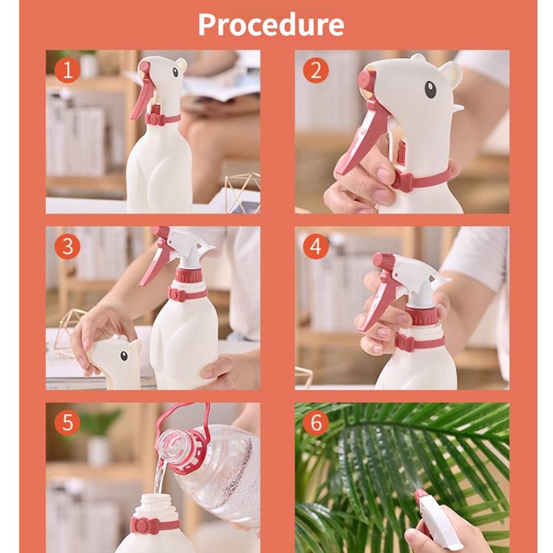 1PCS Polar Bear Watering Can Hand-pressed 500ml Watering Watering Can Watering Can Disinfection Watering Can