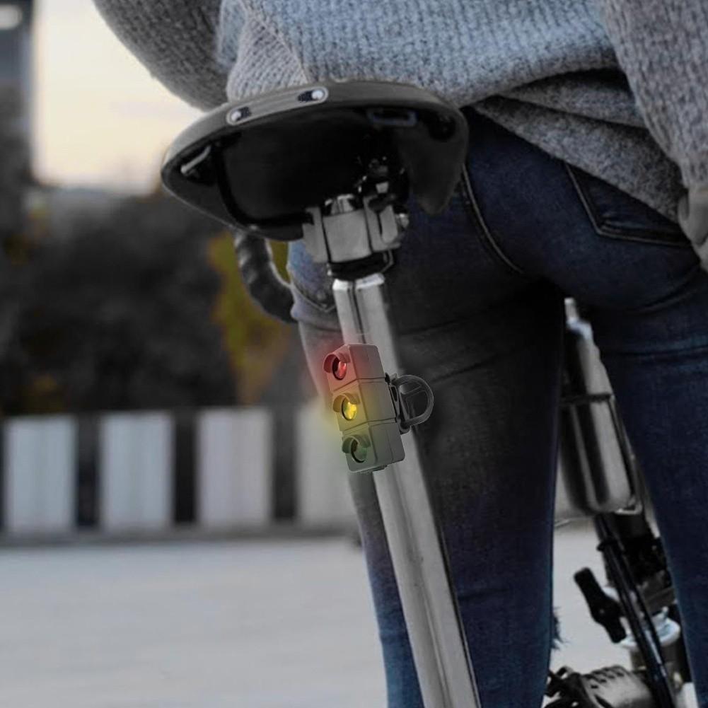 LED Bicycle Tail Light Rechargeable by USB Featuring Multiple Modes and Anti Slip Clip for Enhanced For Night Visibility