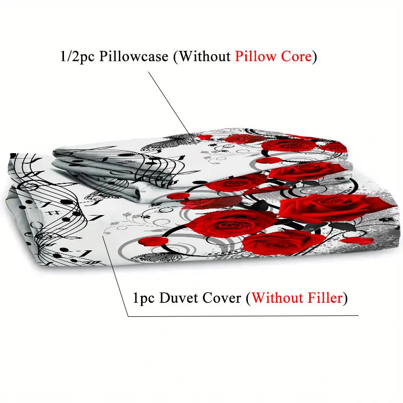 Butterfly Musical Notes Design 3D Printed Quilt Cover Elegant Beauty Bedding Set Luxury Home Textiles Duvet Cover Pillowcases