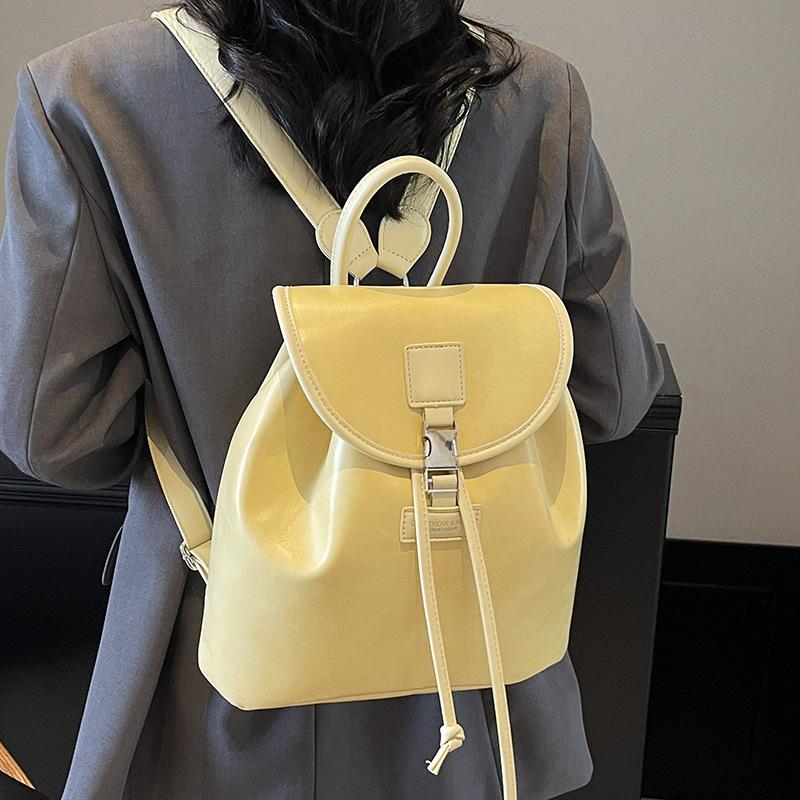Korea Fashion Academy's style is simple and light-colored, portable small backpack for students, versatile, lightweight, and high-end backpack f