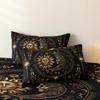 3Pcs Sun Moon Celestial Duvet Cover Set, Gothic Bohemian Bedding With Pillowcases, Soft Comfor Cover For Adult Witchy Home Decor