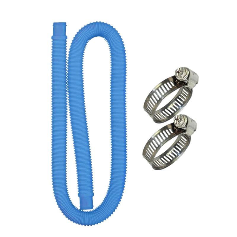 

1pcs 1m For 1-1/4 Inch Accessory Hose Above Ground Pool Swimming Pool Pump Blue White Replacement Hose синий
