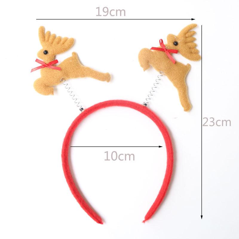 Christmas Headband: Santa, Snowman & Reindeer Antlers for Kids' Party