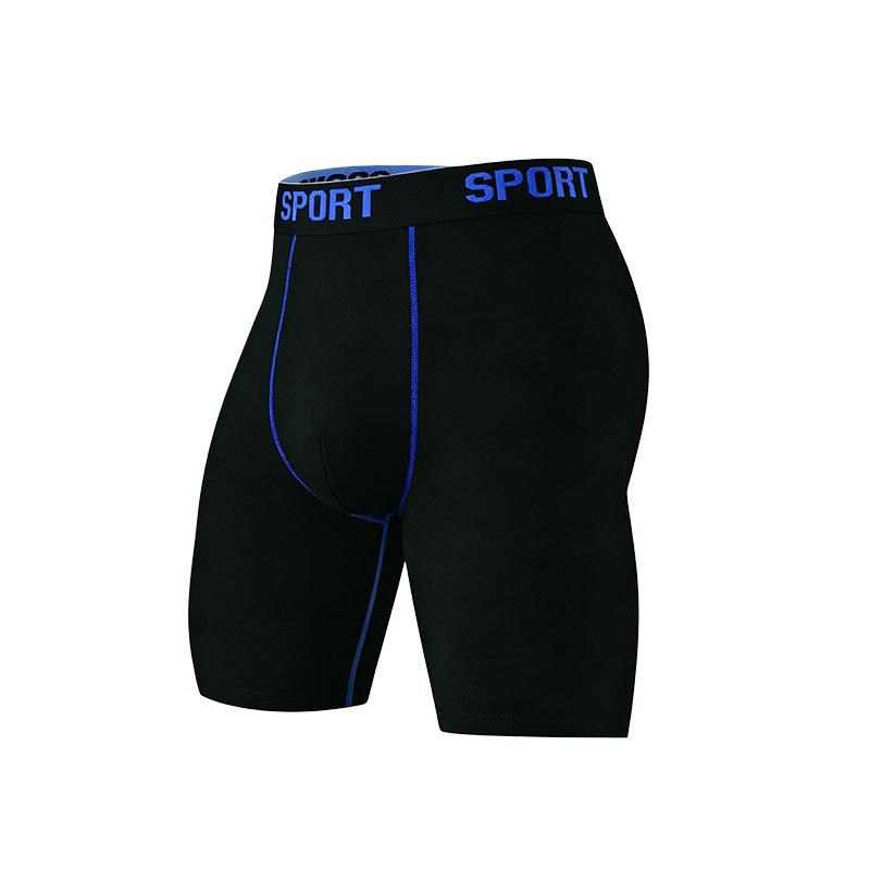 Men s Mid-length Four-needle Six-thread Elastic Boxer Briefs