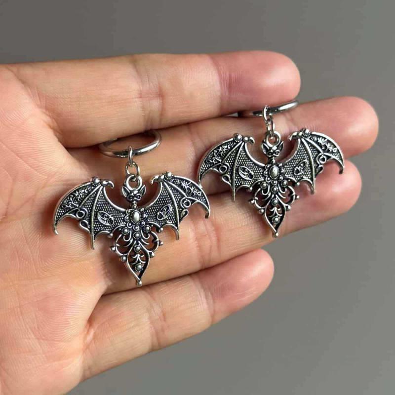 Gothic Punk Hollow Bat Earrings