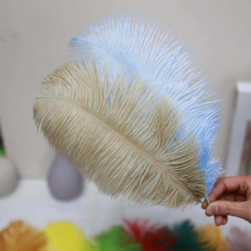 Ostrich Feathers 30-35Cm Wedding Road Guide Table Flower Ornament Ostrich Hair Decorative Clothing Accessories Diy