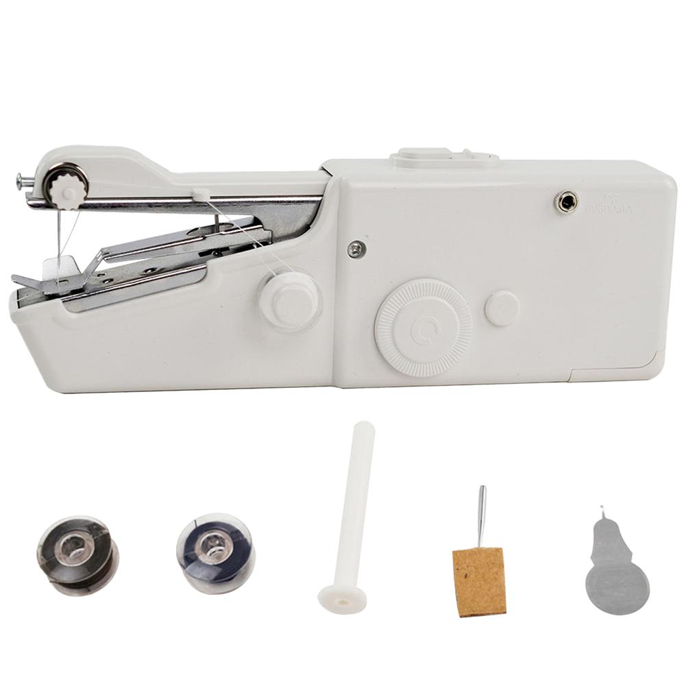505A Tragbare Haushalts-Mini-Nähmaschine Doppelte Geschwindigkeit 12 Eingebaute Stiche für Anfänger DIY Kleidung Basteln Ausbesserungsmaschine