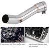 Motorcycle Full Exhaust System Middle Pipe Link Connect for   FZ1 FZ1-N 2006-2015
