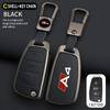 Zinc Alloy Leather Car Remote Key Cover Case for  A4 b6 b7 b8 b9 Protection Shell Fob Keychain Keyless Interior Accessories