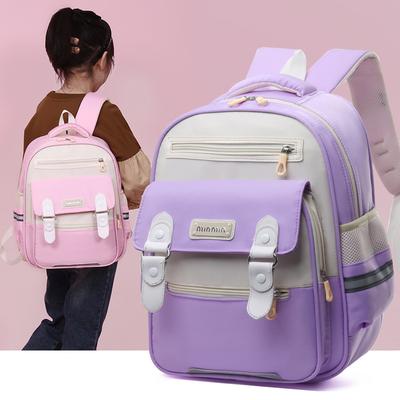 Mochila escolar para alunos do ensino fundamental, 1º ao 3º ano, mochila infantil de lazer para redução de carga para meninos e meninas