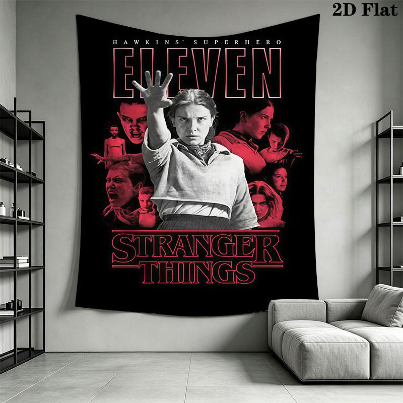 Stranger Things D Wall Hanging Printed Fabric Blanket Decorative Tapestries for Bedroom Living Room Home Decor