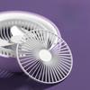 Ventilateur Portable 2026 New USB Rechargeable Fan Desktop Outdoor Fan with Night Light