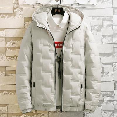 Hooded Thickened Winter Warm Cotton Jacket for Plus Size Men - Casual & Fashionable Cold Protection Coat