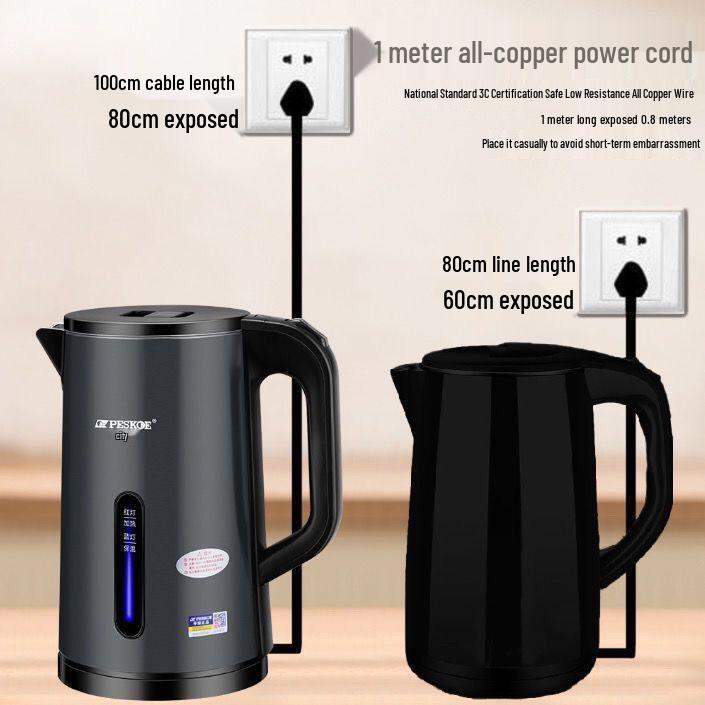 3L Large Capacity Automatic Kettle with Keep Warm Feature and High Power