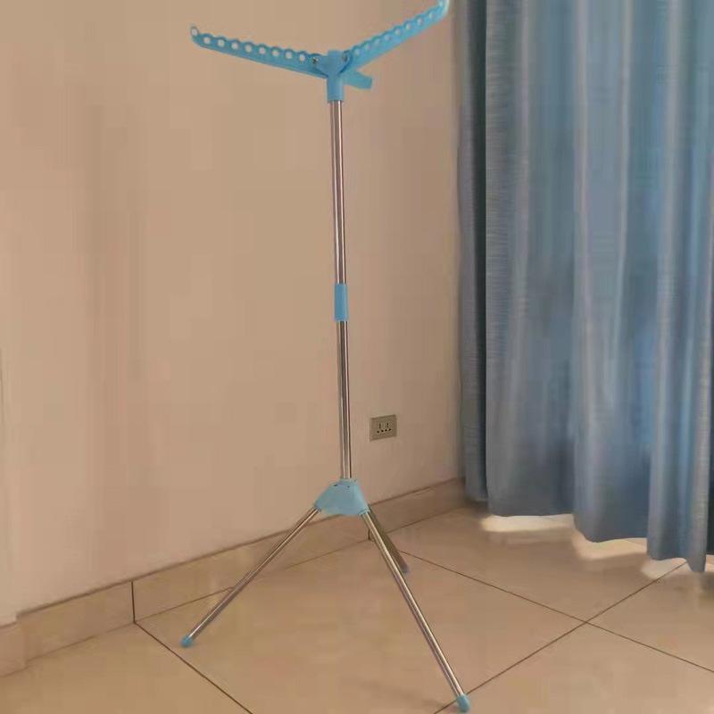 2025 Floor-to-ceiling Triangle Clothes Hanger Coat Rack Indoor Stainless Steel Household Hanger Simple Shrink Cool Clothes Rack