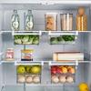 Clear High Capacity Egg Organizer for Refrigerator with Time Scale Stackable Container and Storage for Refrigerator with Drawers