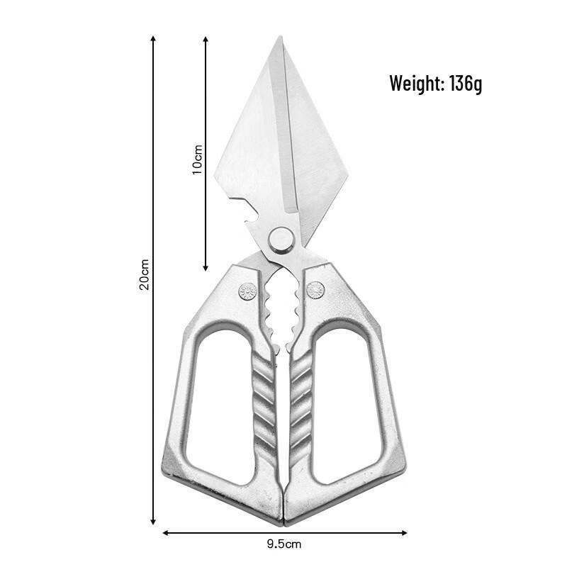 Multi-functional Thickened Large-Head Stainless Steel Kitchen Scissors