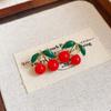 Fresh And Sweet Alloy Cherry Stud Earrings, Unique And Versatile  Earrings, With Colorful Fruit Pendants
