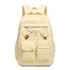 Einfarbiger Rucksack Große Kapazität Leichtgewicht Junior Senior High School Schüler Schultasche