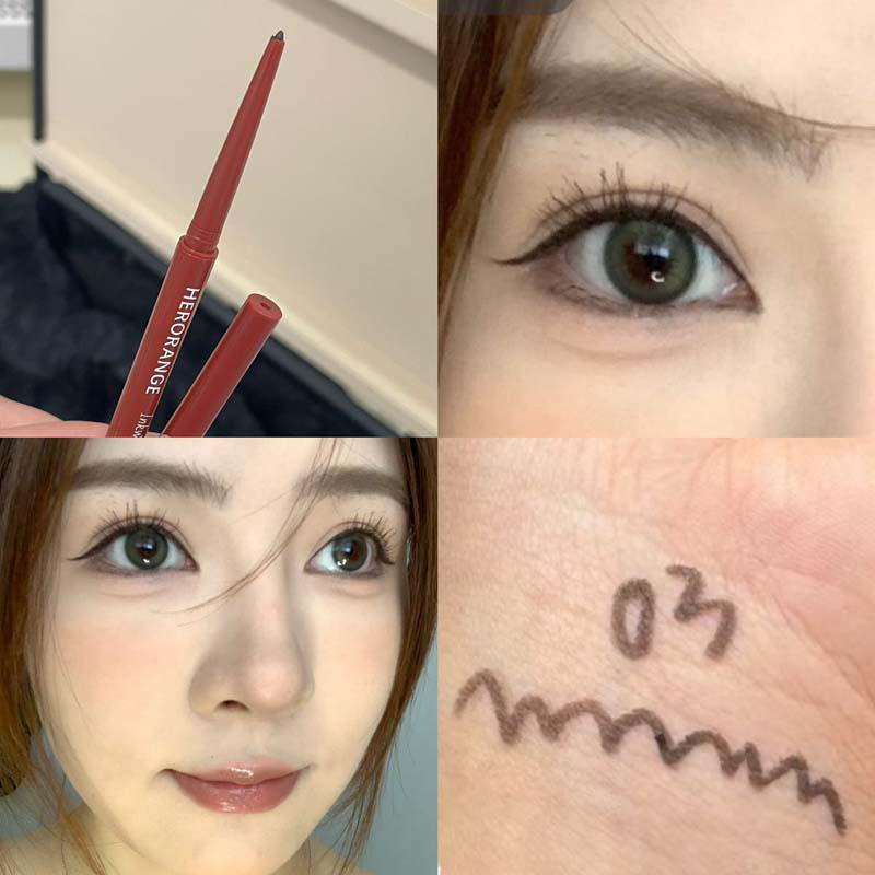 KuaJing Ink Wing Waterproof Long-Lasting Smooth Eyeliner Gel Pencil - No Smudge, Sweatproof, Beginner-Friendly.