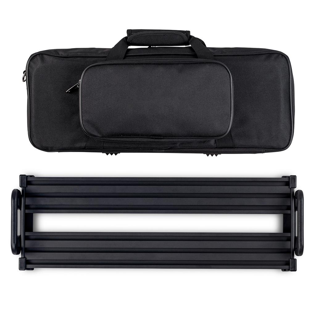Portable Guitar Effect Pedal Board Pedalboard Aluminum Alloy with Carry Bag S Size