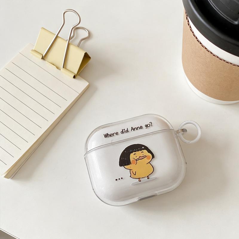 Cute little yellow chicken ins wind simple AirPods Pro protective case for apple earphone case wireless bluetooth