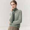 Women's 100% Pure Cashmere High Neck Sweater - Soft, Skin-Friendly, Loose Knit for Autumn/Winter