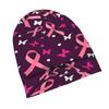 2D Flat Printing Warrior Breast Cancer Print Adult Fashion Beanie That Transitions Effortlessly from Morning Commutes To Evening Walks While Maintaini