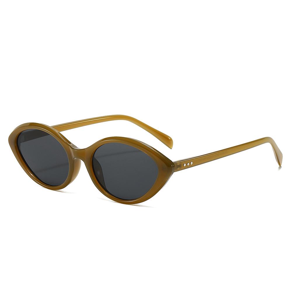 Small Frame Cat Eye Sunglasses Women'S Anti-Ultraviolet Sunshade Glasses Street Shooting Tide Sunglasses Women