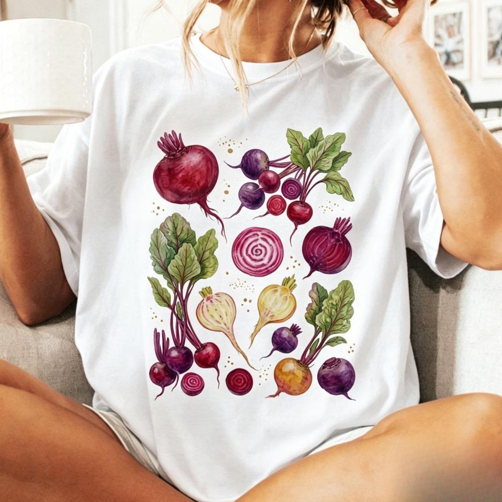 Vintage Beetroot 90s Graphic Tshirt Retro Vegetable Vegan Foodie Nature Y2k Unisex Shirt