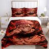 Powerful Anime Hero Print 3Pcs Bedding Setduvet Cover With 2 Bedropillowcase Home Birthday Gift