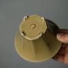 125ml Ding Kiln Yellow Eight Square Thin Tire Gaiwan Vintage Tea Tureen Tea Bowl With Lid Kit Tea Brewing Cover Bowl Teaware