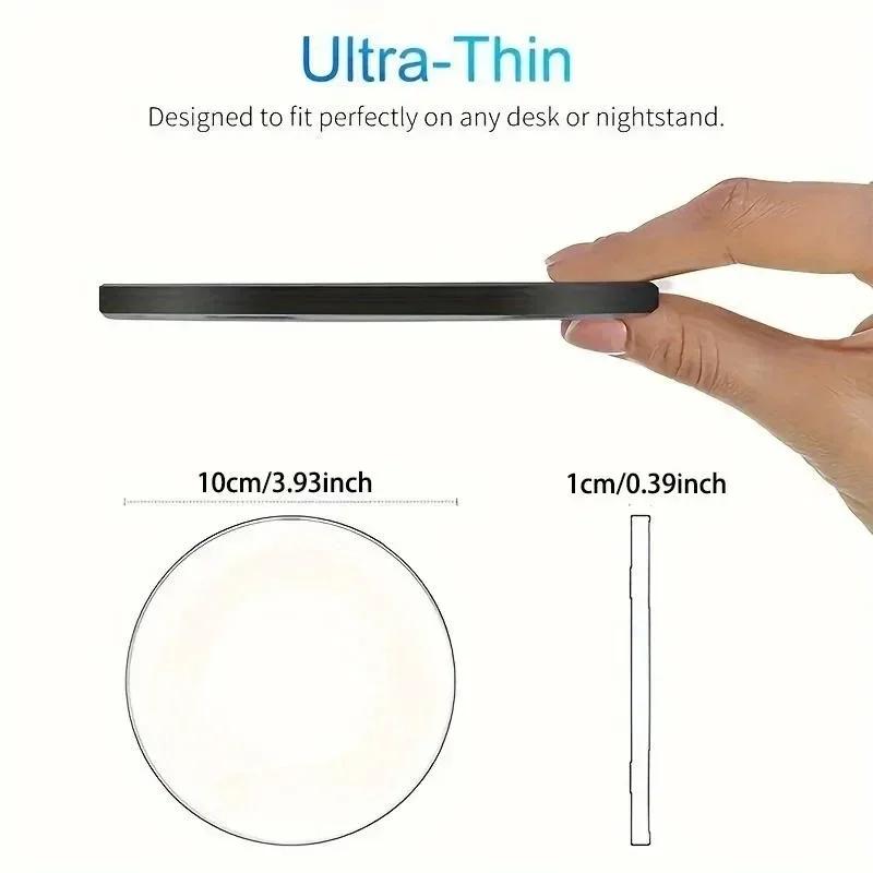 Ultra-Thin Fast Wireless Charger Pad for Samsung Galaxy S24 S23 S22 iPhone 16-12 Pro Max Wireless Induction Charging Station