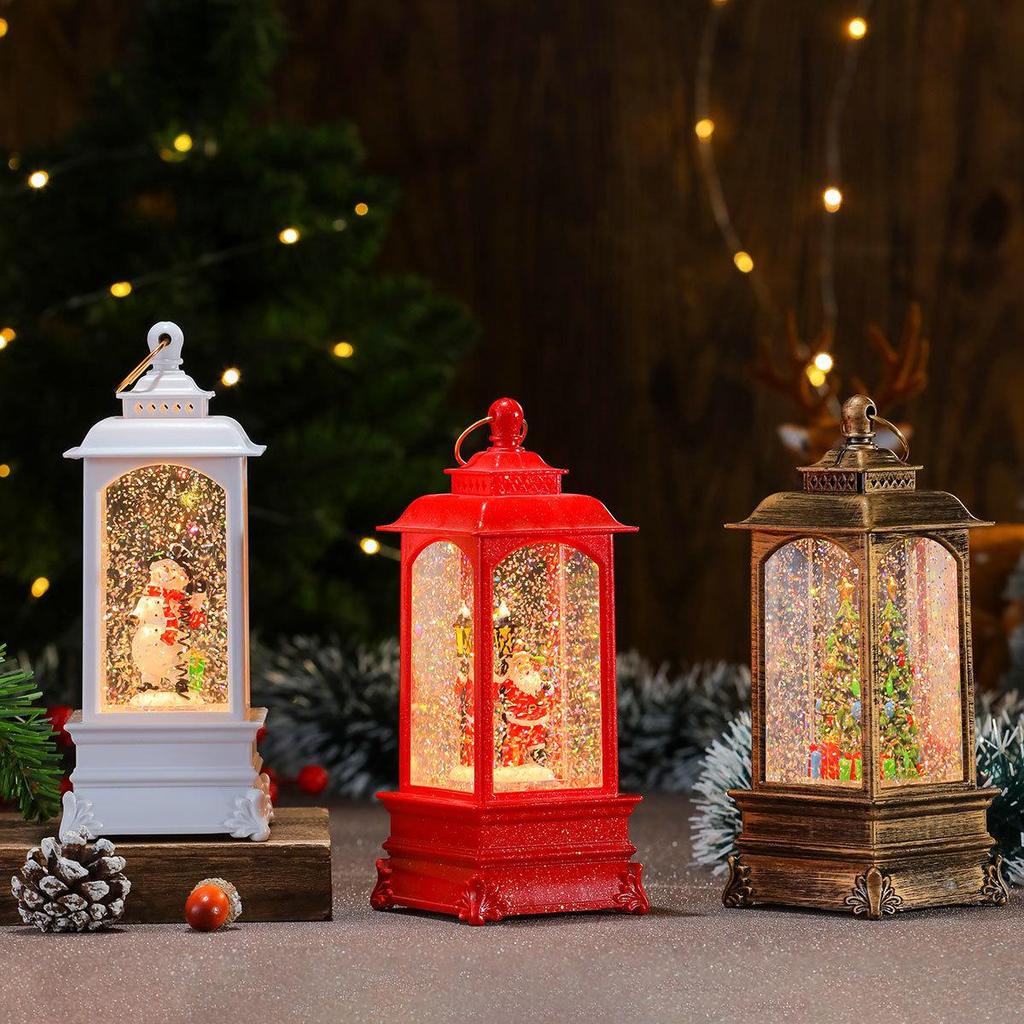 Christmas Musical Rotating Water-Filled Lantern