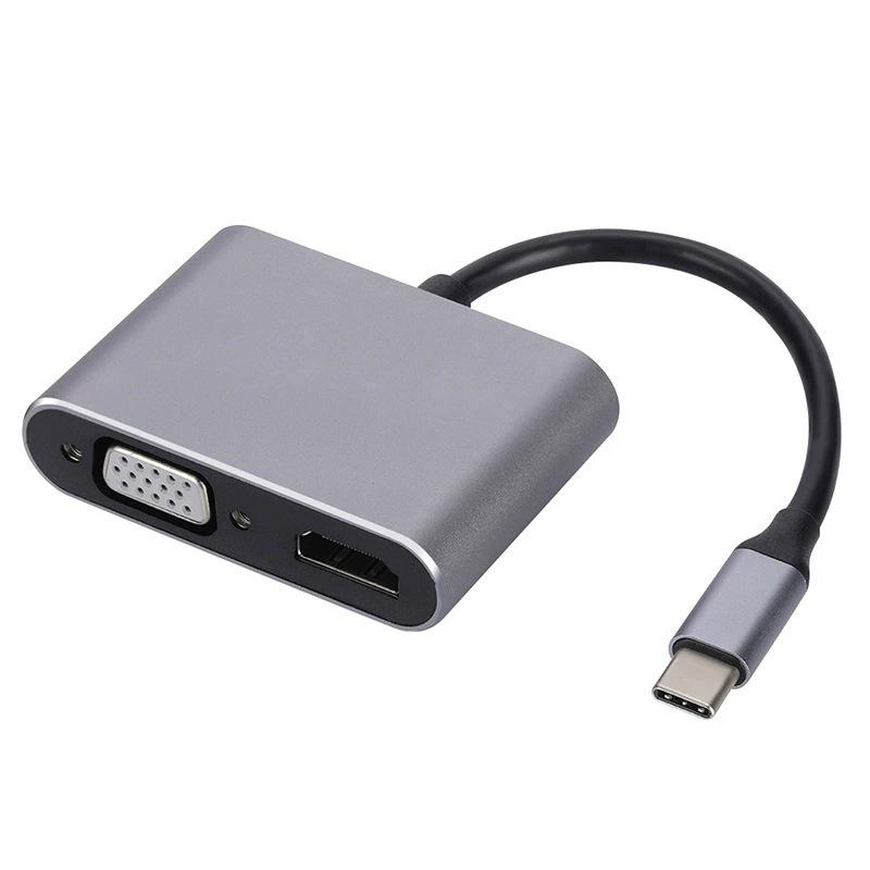 8-in-1 Docking Station: Compatible with Apple Laptops, USB Hub, Network Port, Card Reader, and Type-C Expansion.