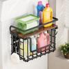 Punch Free Refrigerator Magnetic Shelf Wall Mounted Spice Storage Rack Living Room