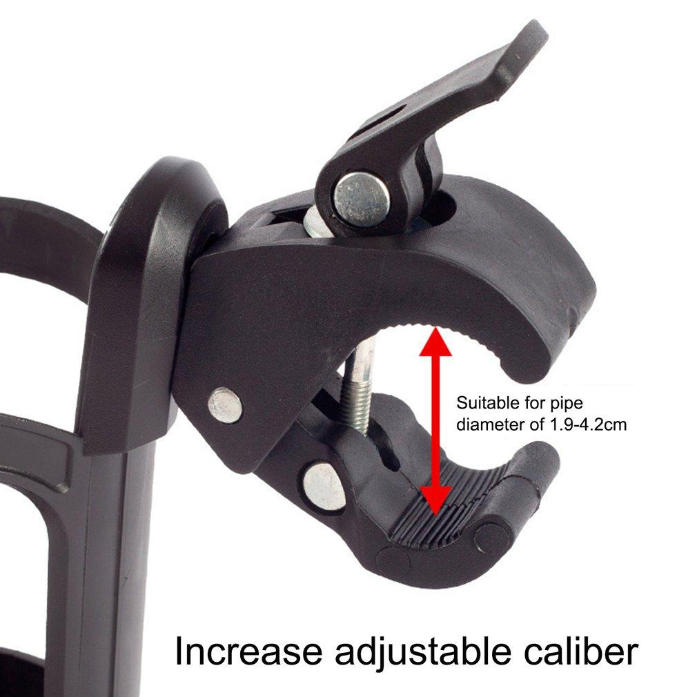 Adjustable Stroller Water Bottle Holder - 360° Rotating Bike Cage for Stroller Accessories Cup Holders 5