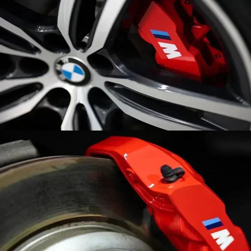 Auto-accessoire: wit/zwart M-logo embleem/badge/remklauwsticker voor BMW M Power Performance M3 M5 X1 X3 X5 X6 E46 E39